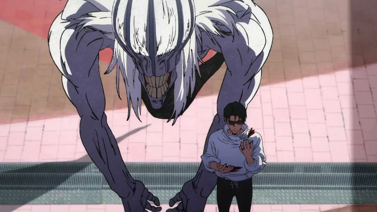 Rika Fully Manifested with Yuta in Jujutsu Kaisen