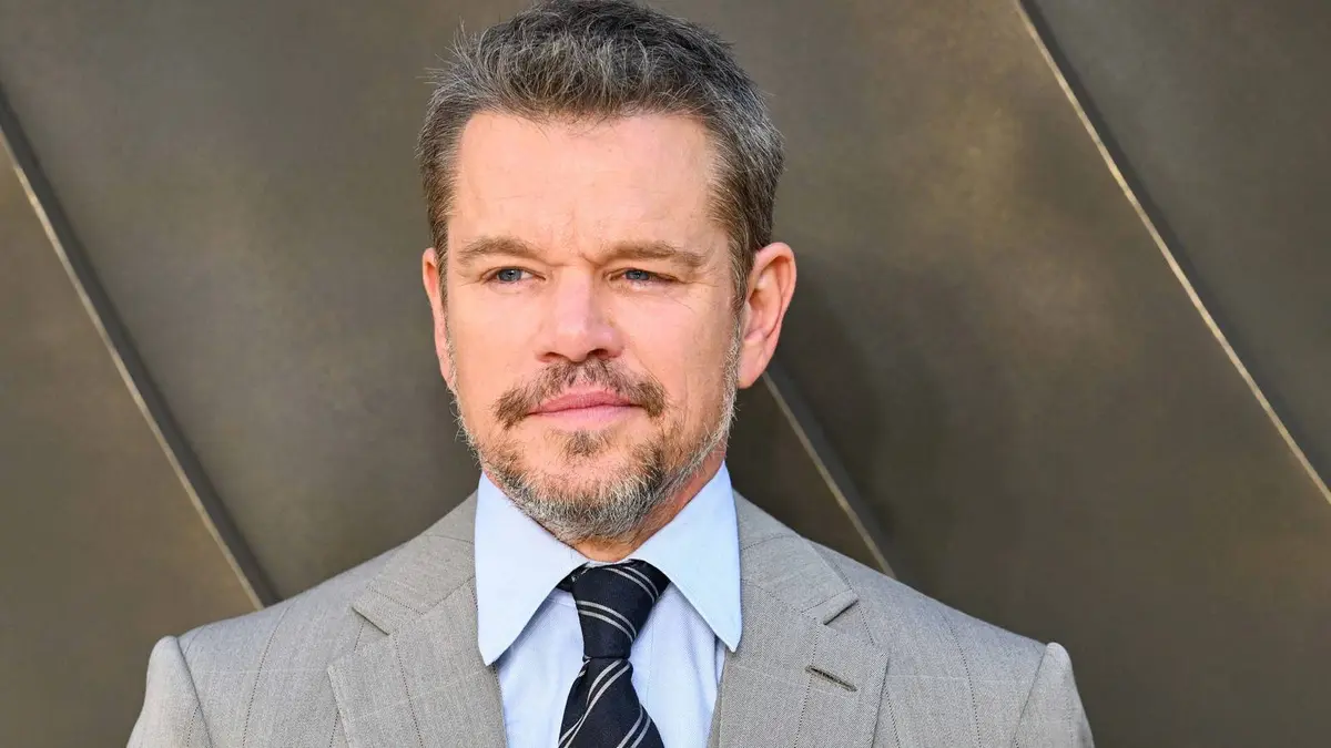Matt Damon at the world premiere of The Odyssey