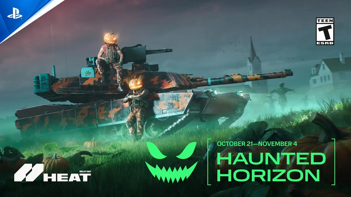 Кадр из ролика: World of Tanks: Heat Halloween Trailer - Bring the Fight into the Night | PS5 Games