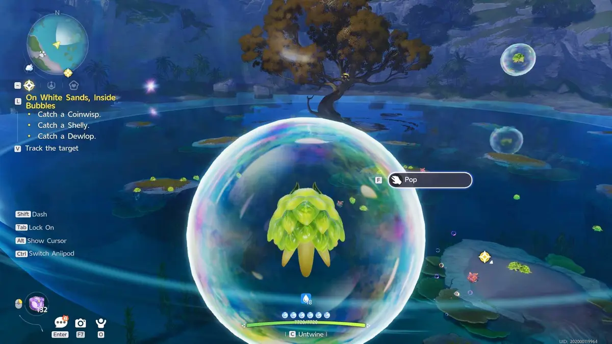 Catch Bubbeep To use its unique ability to traverse bubble barriers and float around (1)