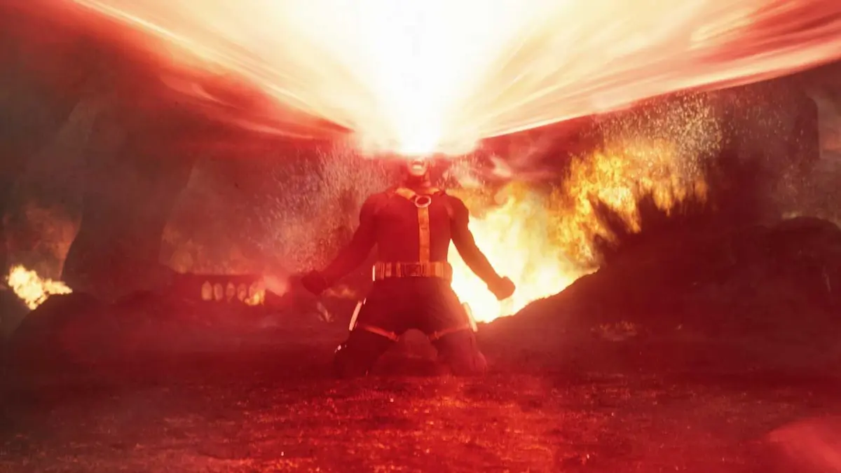 James Marsden unleashes his optic blast as Cyclops in Avengers Doomsday