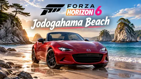 Jodogahama Beach в Forza Horizon 6: где сделать фото Mazda