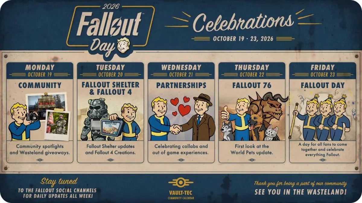 Fallout Day Celebrations 2026