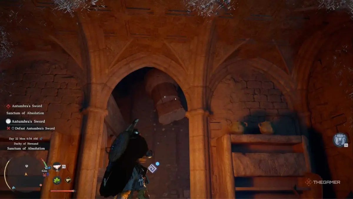 Crimson Desert Sanctum of Absolution getting the first puzzle piece.