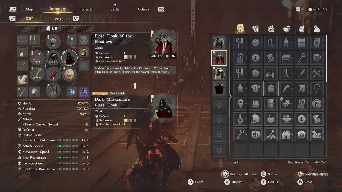 Fire Resistant robes in Crimson Desert.