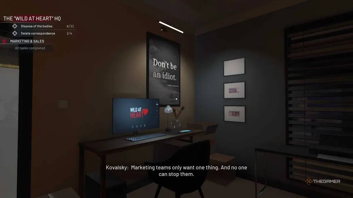 Crime Scene Cleaner Marketing And Sales computer.