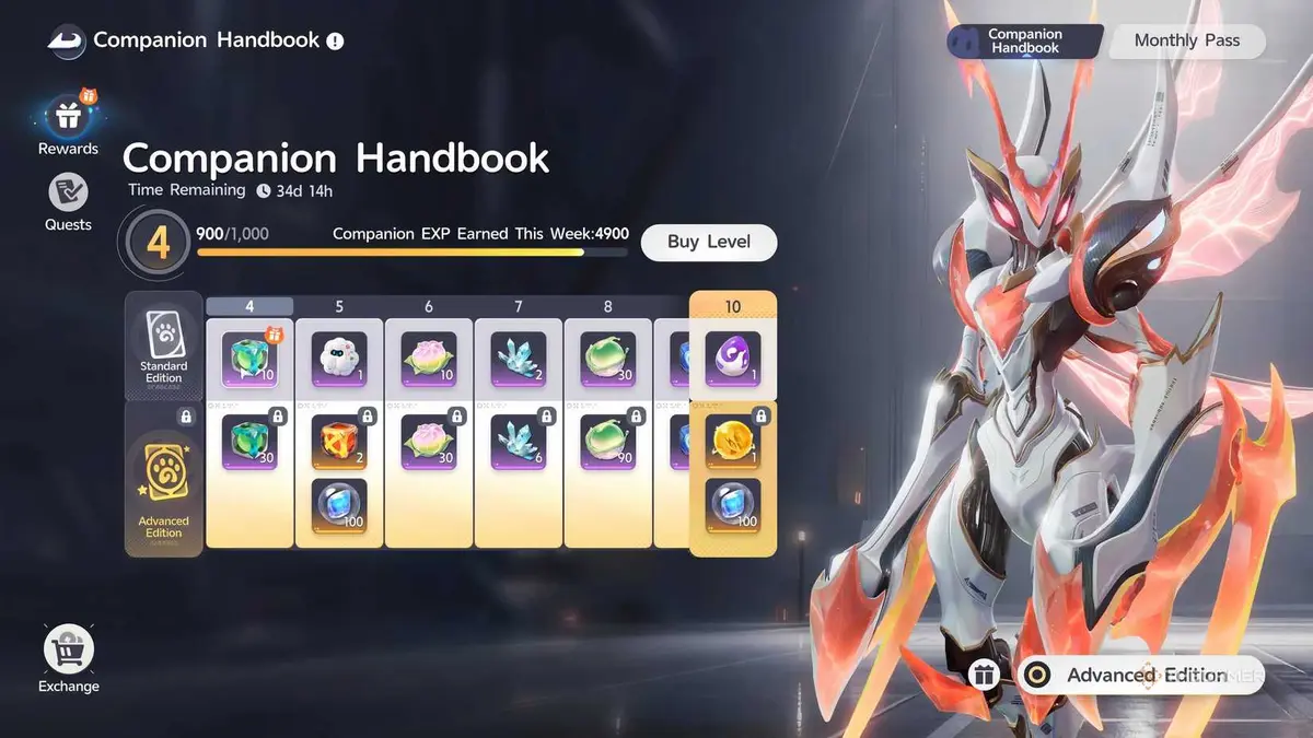 A Companion Pass featuring various gifts from Aniimo.