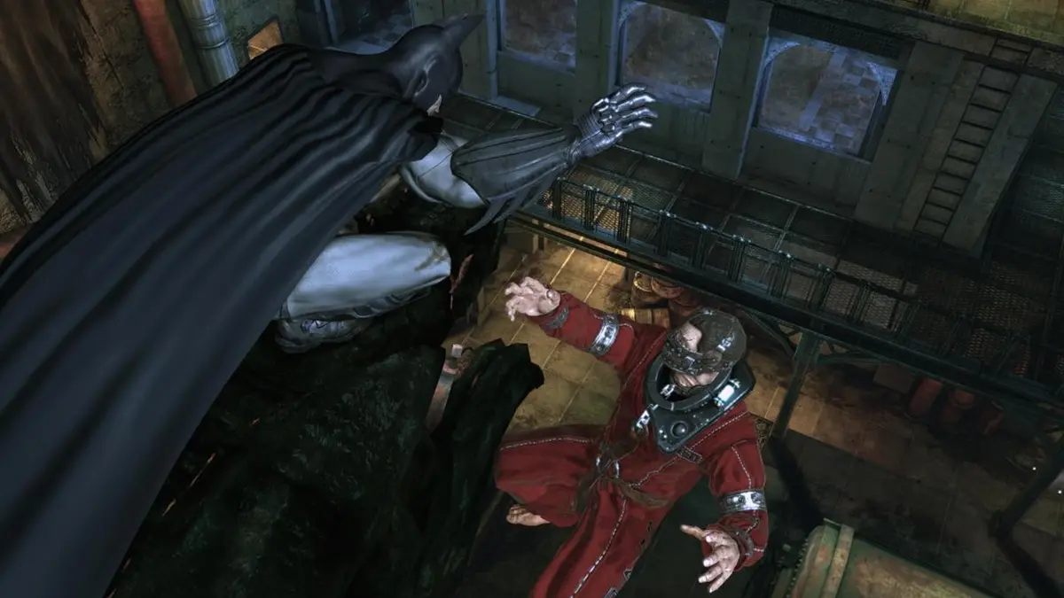 Batman Arkham Asylum perch takedown