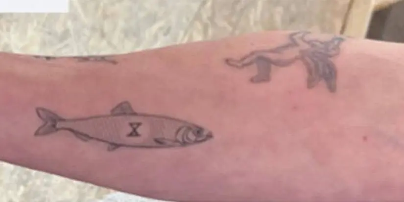 Carmy's fish tatto in The Bear