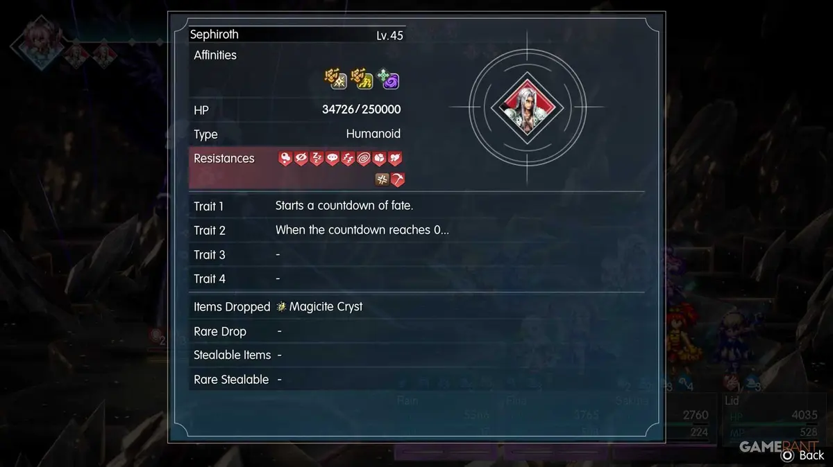Sephiroth Divine Proclamation