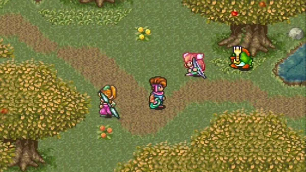 Secret of Mana map gameplay