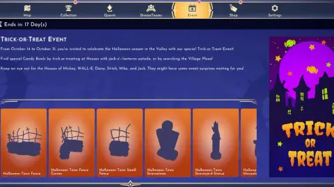 Disney Dreamlight Valley: все задания Trick or Treat 2026