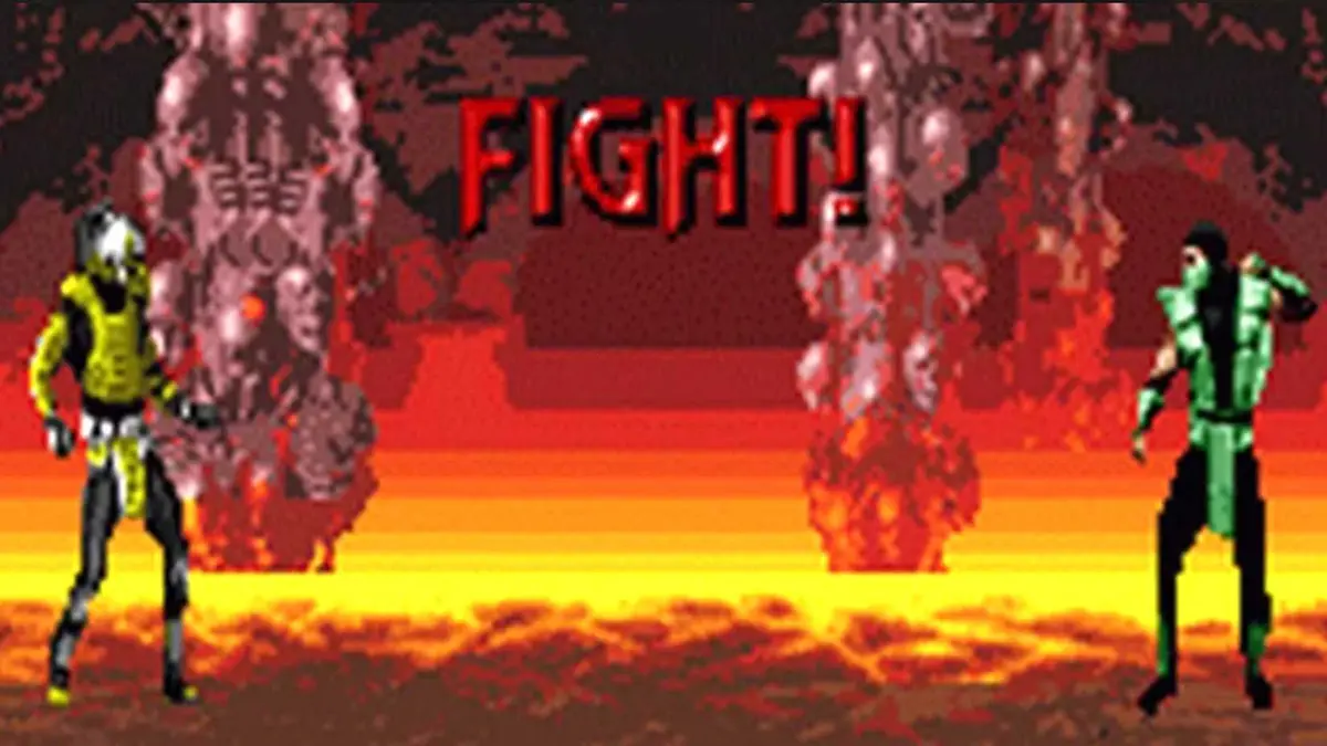 Mortal Kombat Advance fight screen