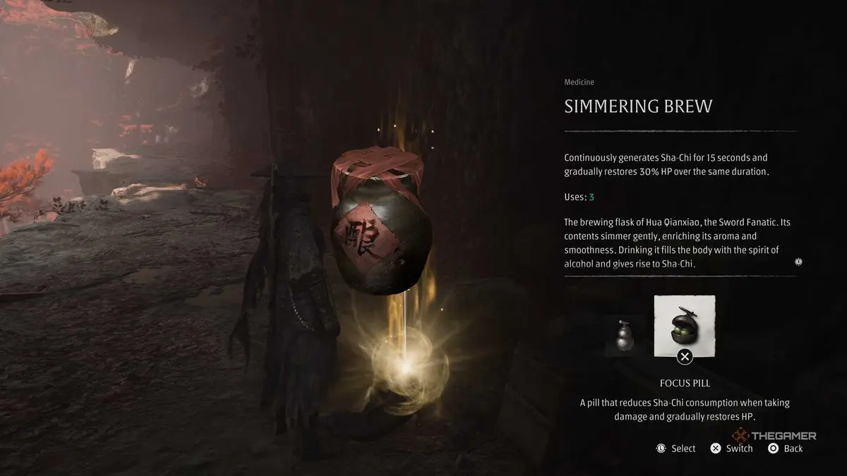 Phantom Blade Zero Simmering Brew description in UI