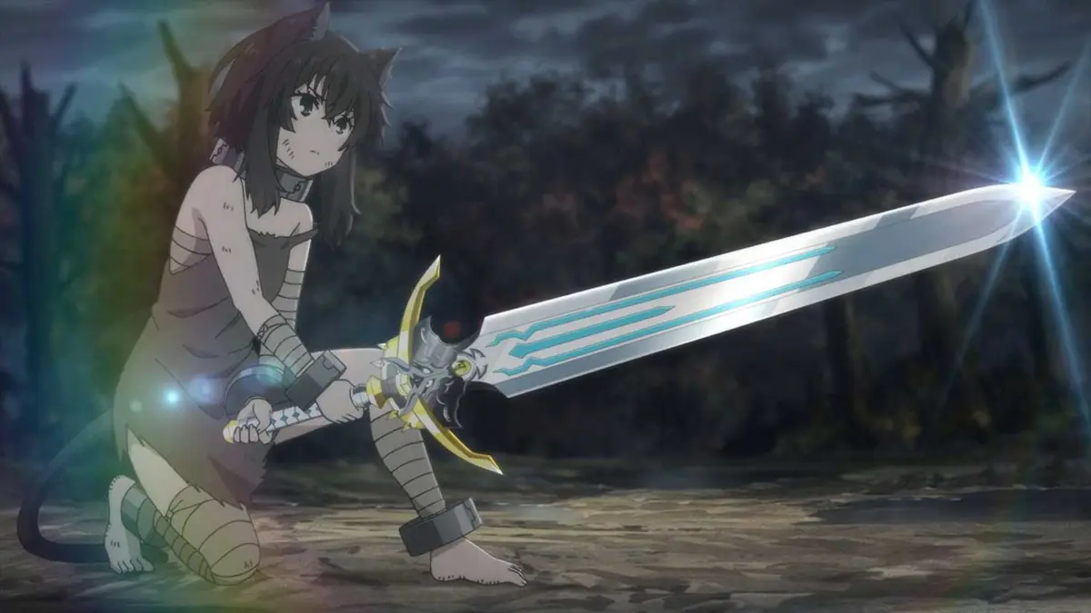 Fran finding a new sword in Reincarnated as a Sword anime