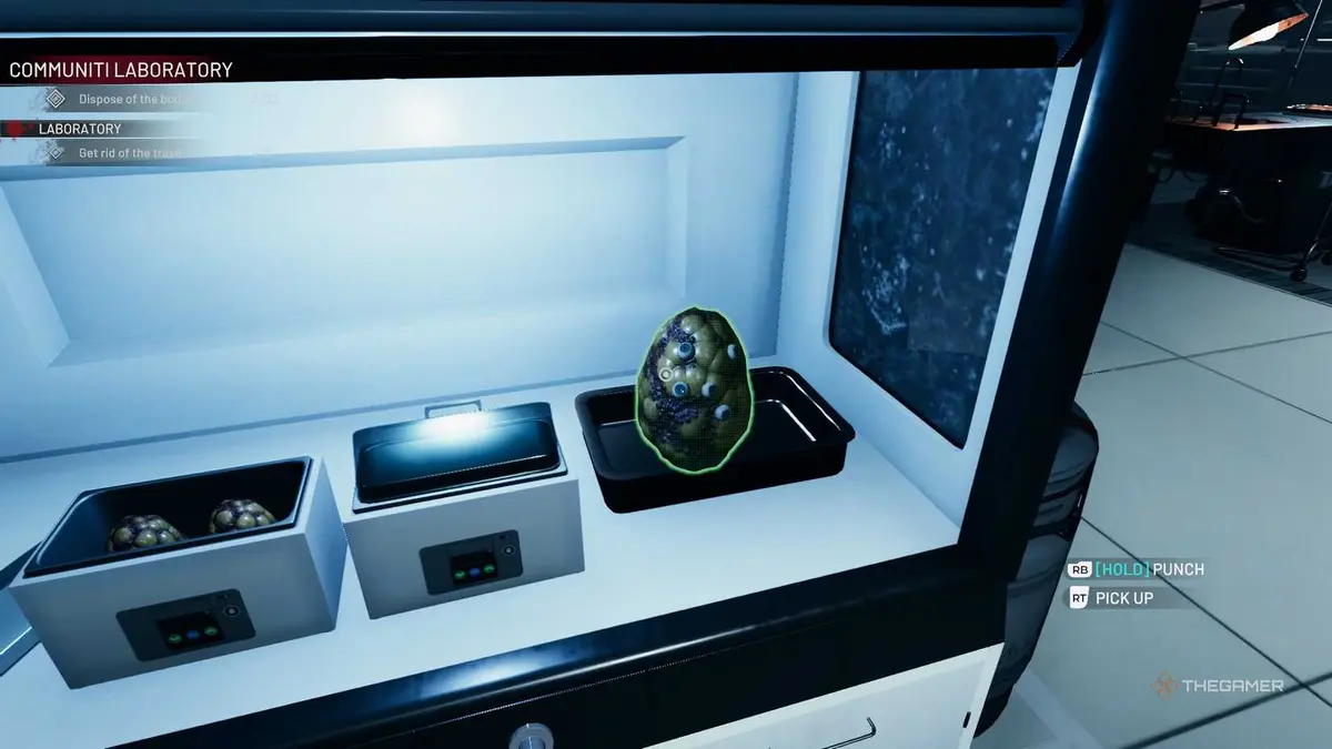 Crime Scene Cleaner open cupboard.