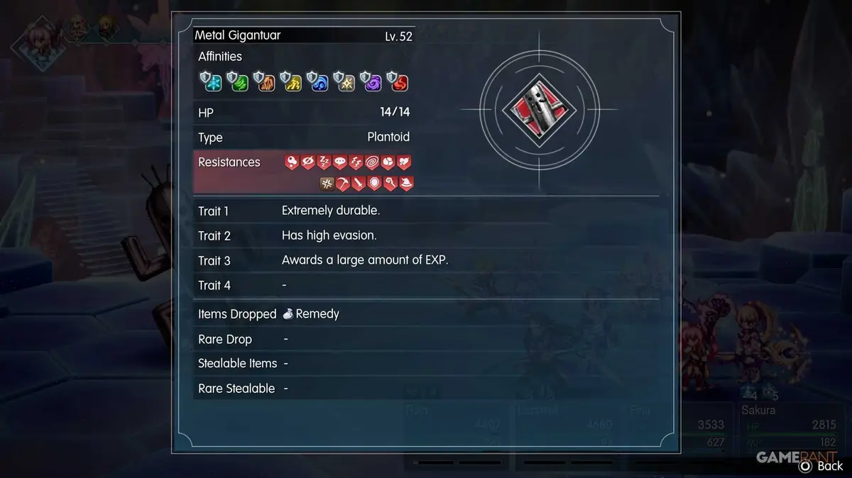 Metal Gigantuar enemy location