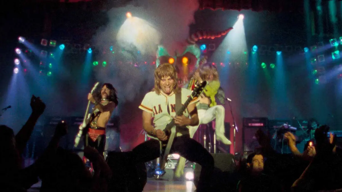 The band performing in Spinal Tap