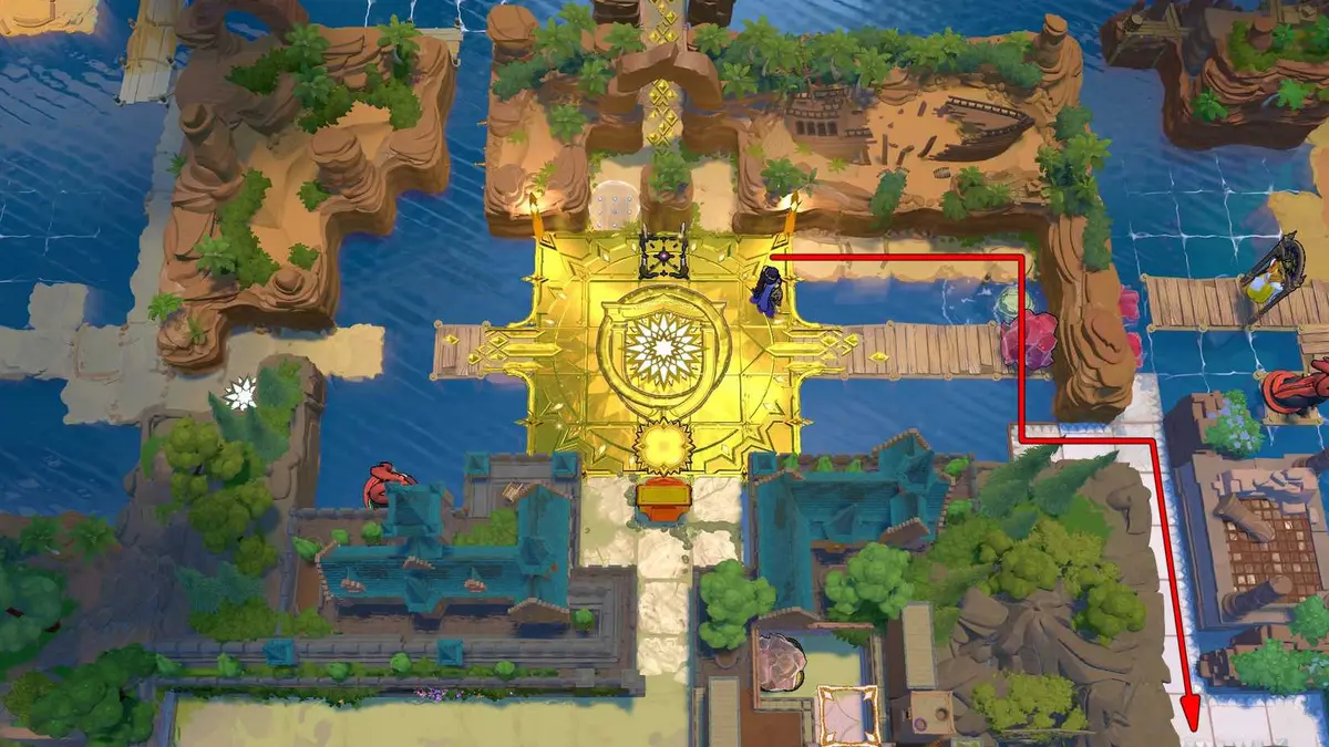 How to reach Heroes and Water North screen #1 in Order of the Sinking Star.