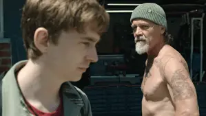 L-R: Austin Abrams and Josh Brolin in 'Whalefall'