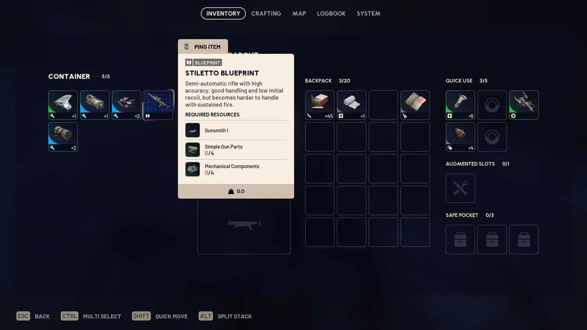 Stiletto blueprint ARC Raiders-1