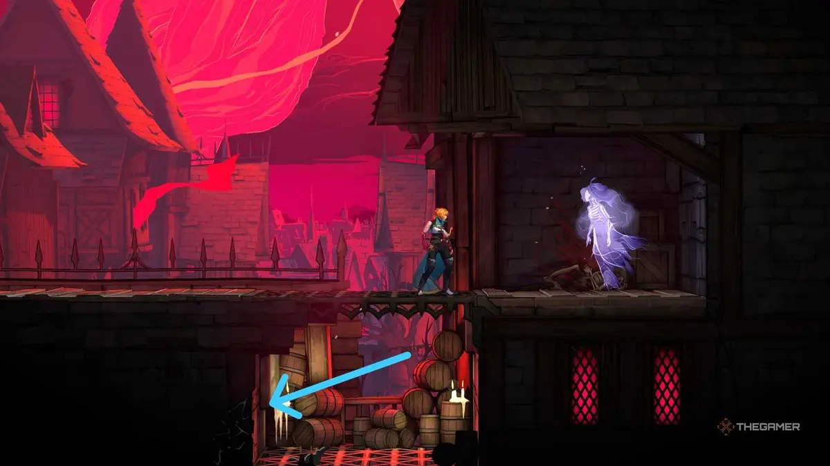 A player beating The Fallen boss and unlocking the tarot card in Castlevania: Belmont's Curse.