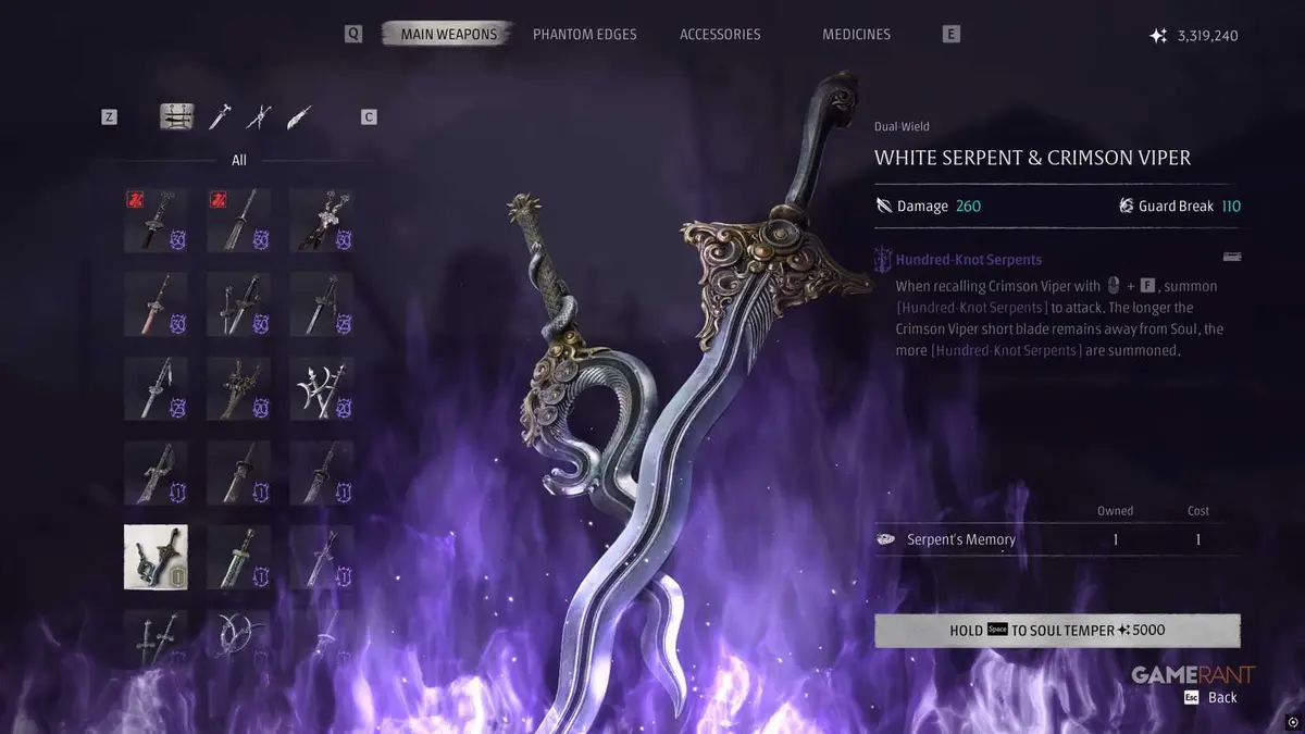 All Soul Tempering Materials in Phantom Blade Zero