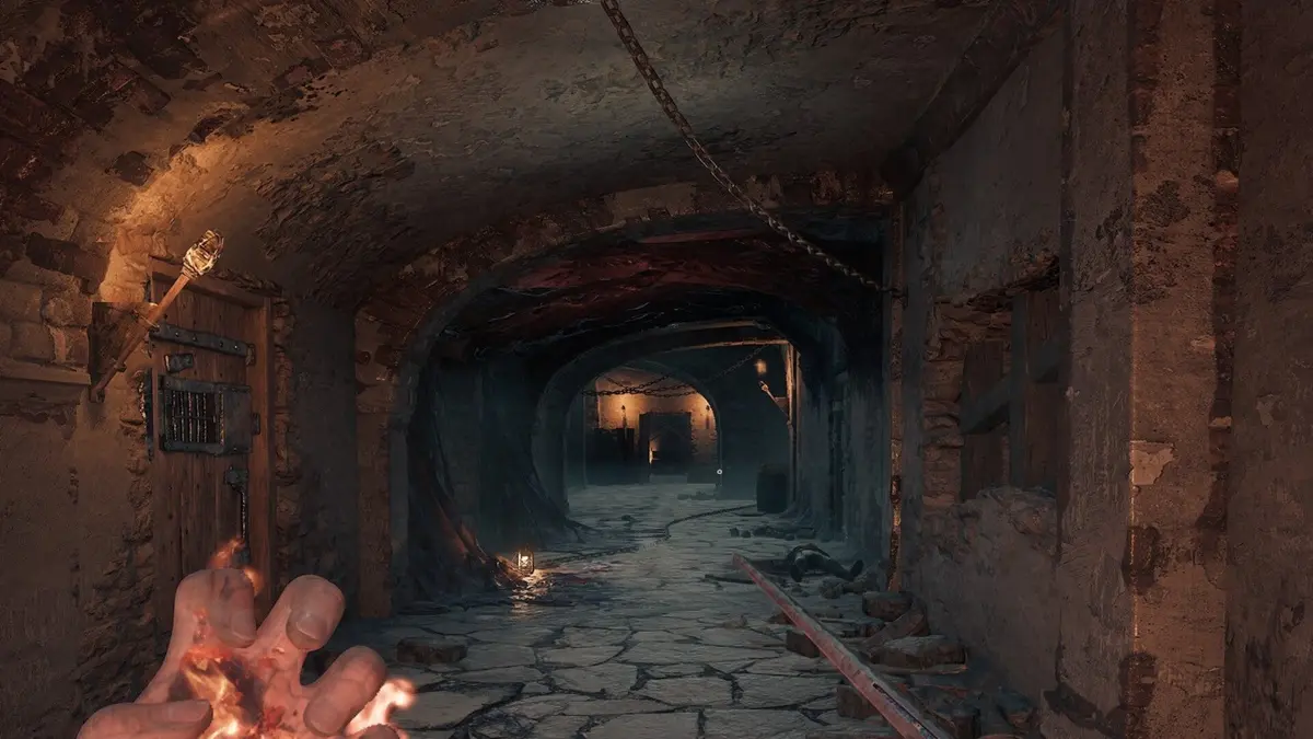 William is shown looking down a corridor in the Fortress prison in Valor Mortis.