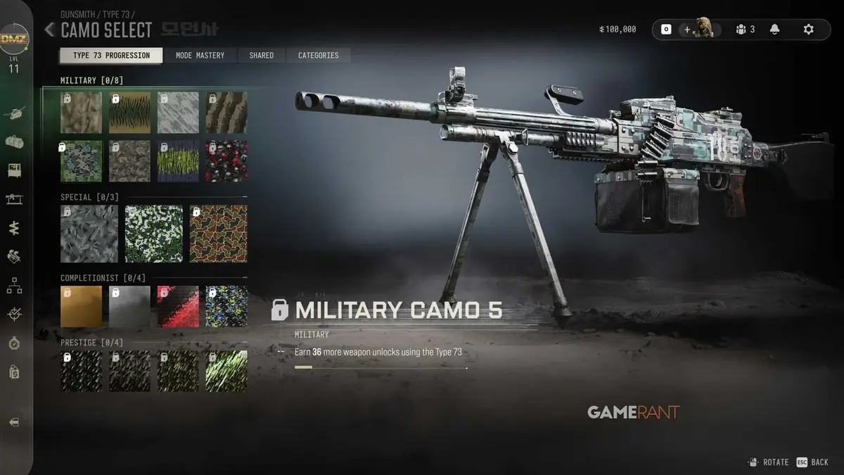 Military 5 Camo - MW4