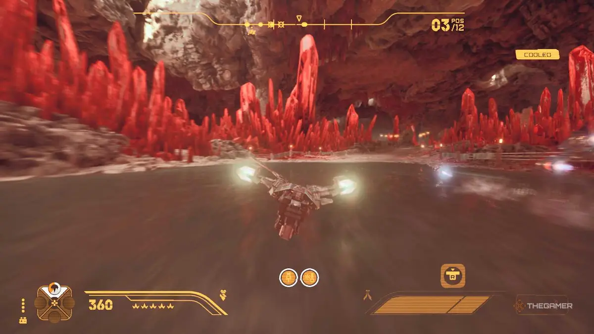 Galactic Racer Ability Recharging in Race