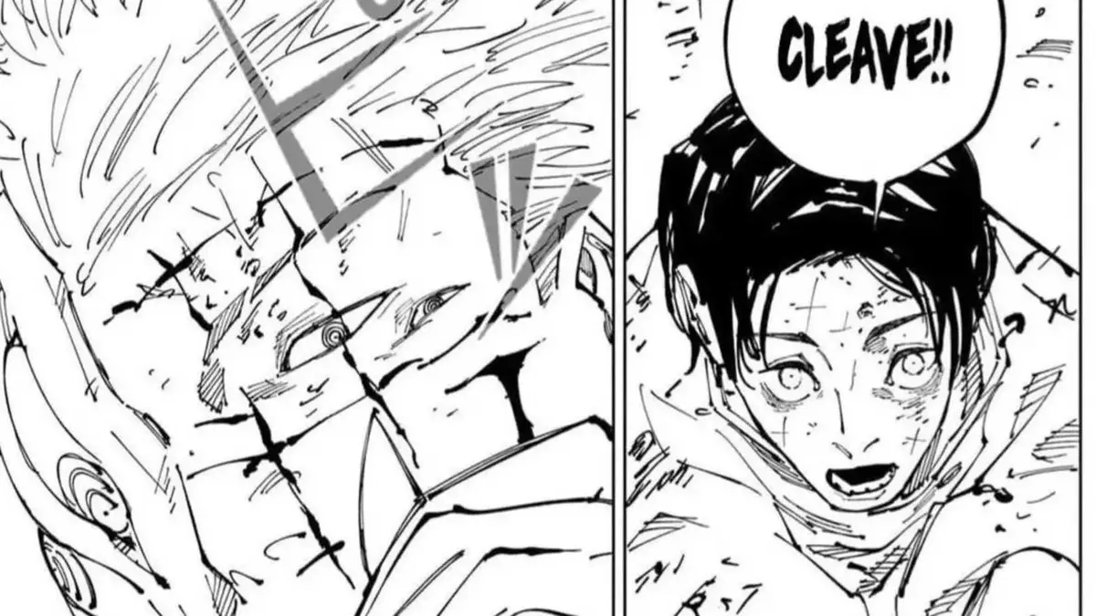 Yuta uses Cleave against Sukuna in Jujutsu Kaisen