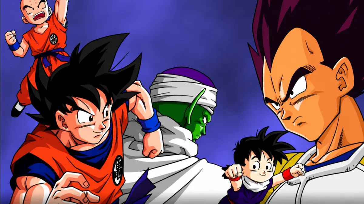 goku piccolo vegeta krillen from dragon ball budokai.