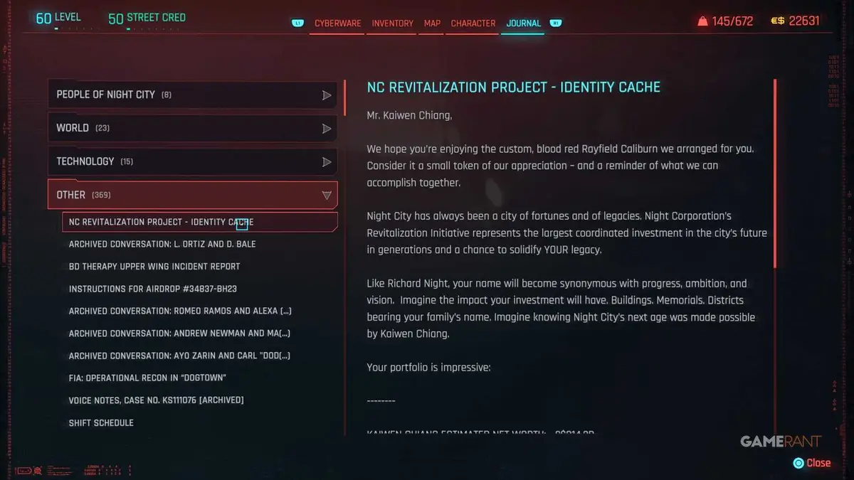 How to Look for Clues in the Tour Shard in Cyberpunk 2077