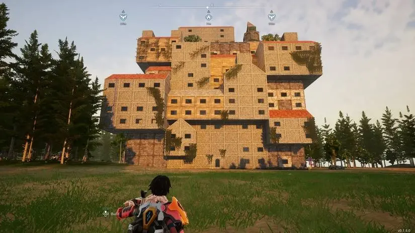 Palworld base recreation of black clover mansion