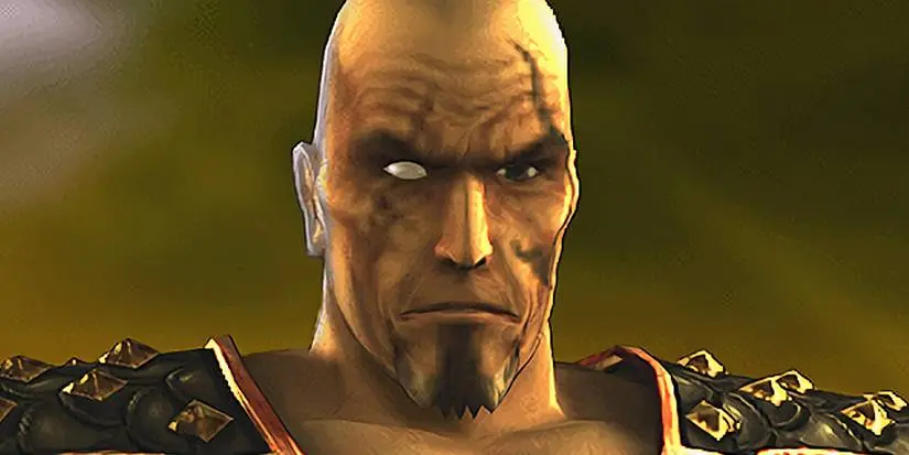 A close-up of Daegon in Mortal Kombat Armageddon