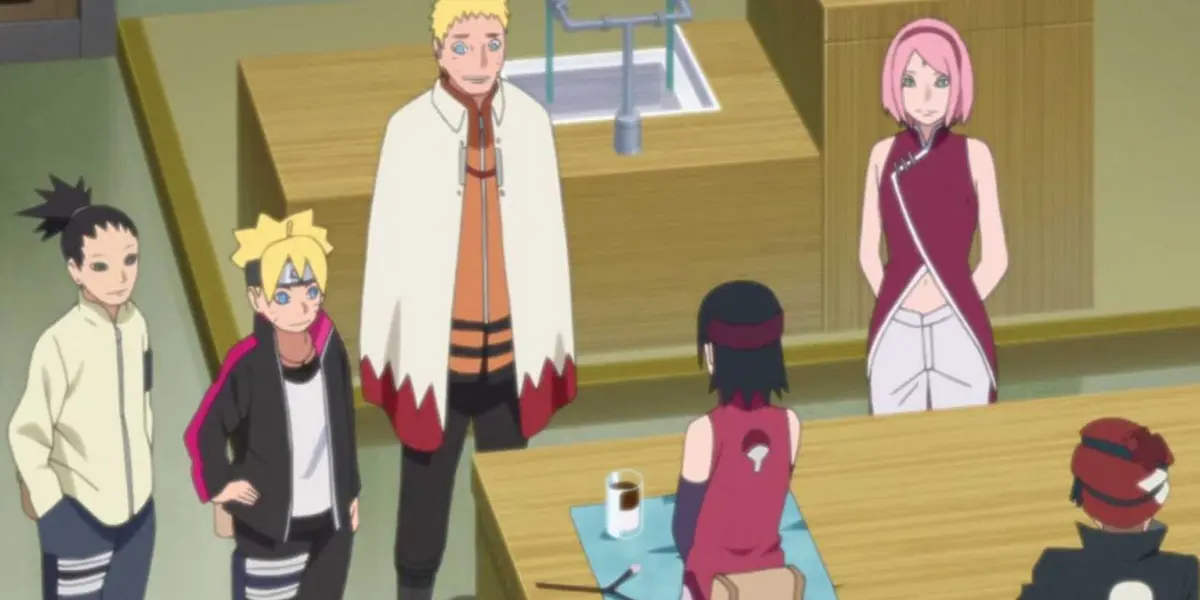 Sakura guest teaches medical ninjutsu at the Academy in Boruto