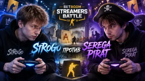 StRoGo против SEREGA PIRAT: матч на вылет в Streamers Battle