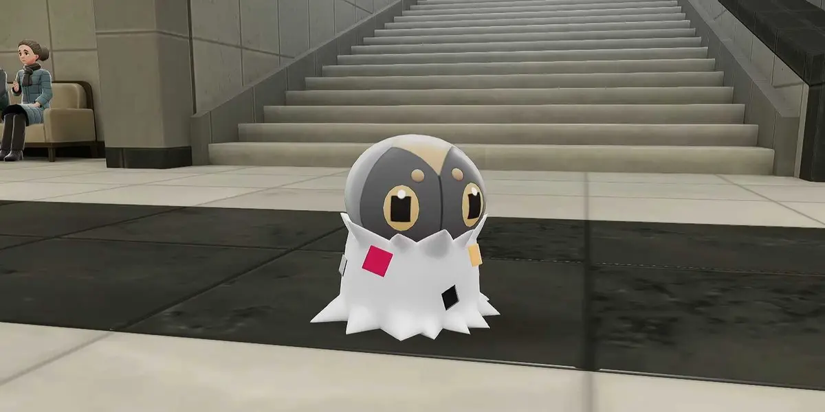 A Spewpa in the museum in Pokemon Legends Z-A.