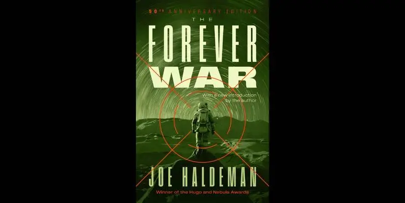 The cover of the novel The Forever War