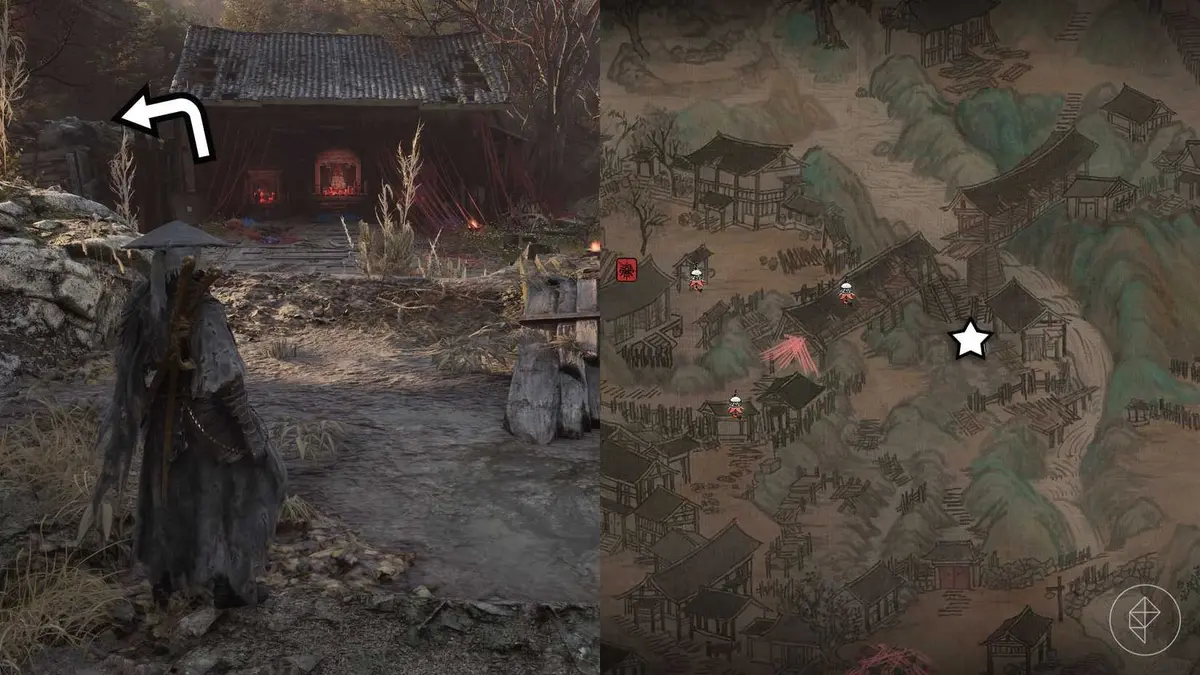 A Phantom Blade Zero montage showing where you must go to unlock the covered bridge