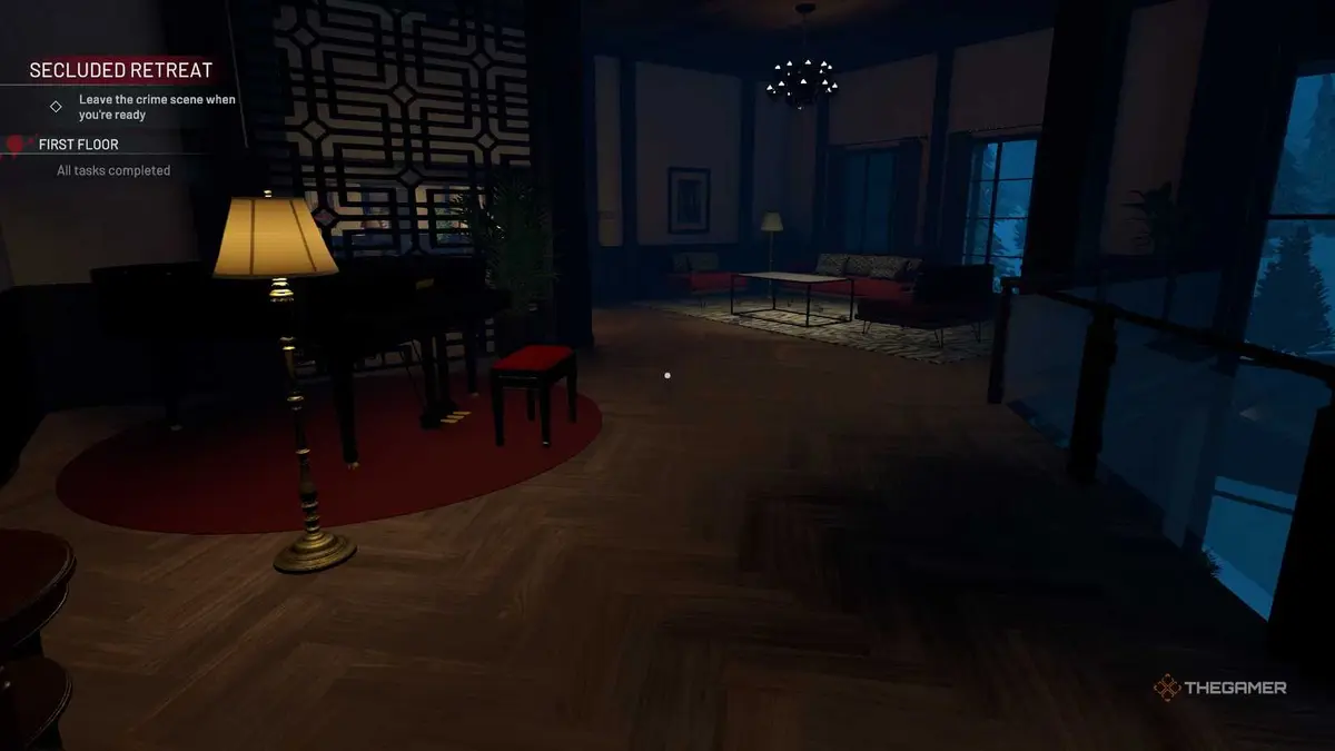 Crime Scene Cleaner clean first floor room with a piano.