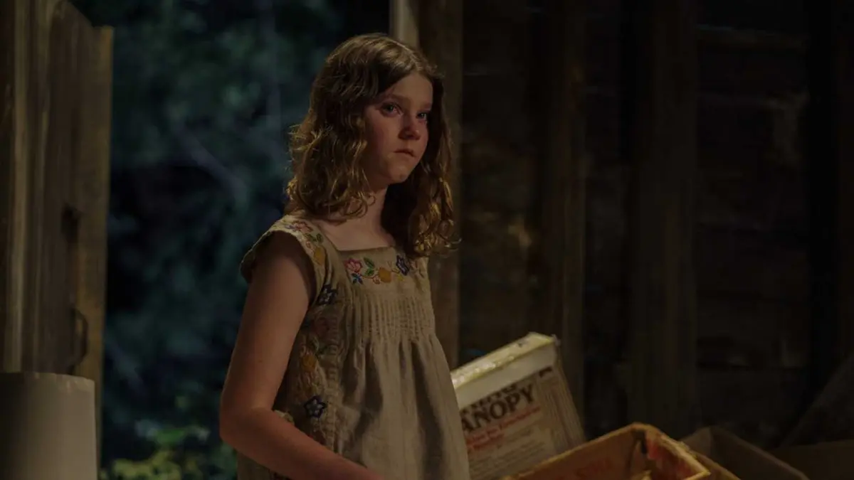 Grace is in the shack in the woods in Crystal Lake