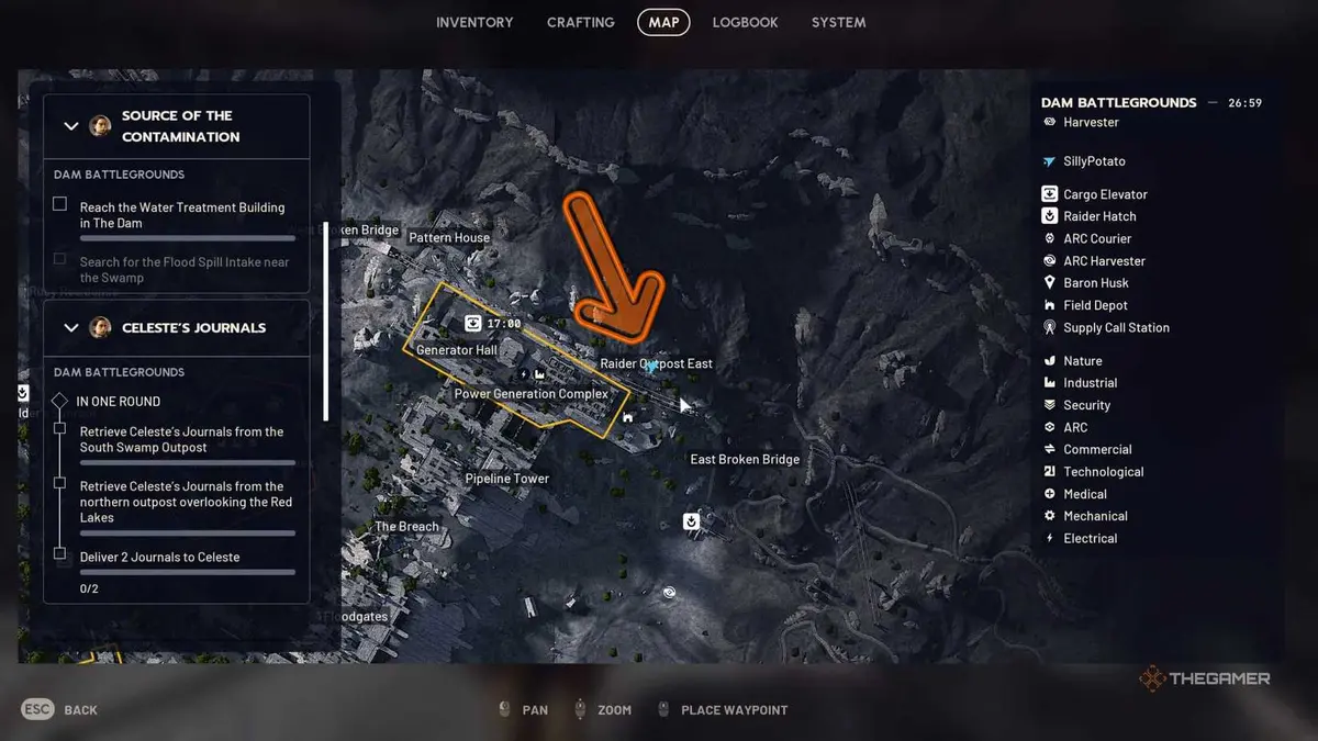 Arc Raiders Celeste's journal location one.