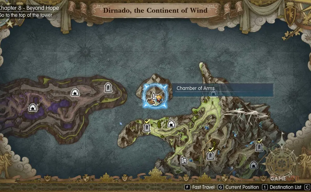 Chamber of Arms Location