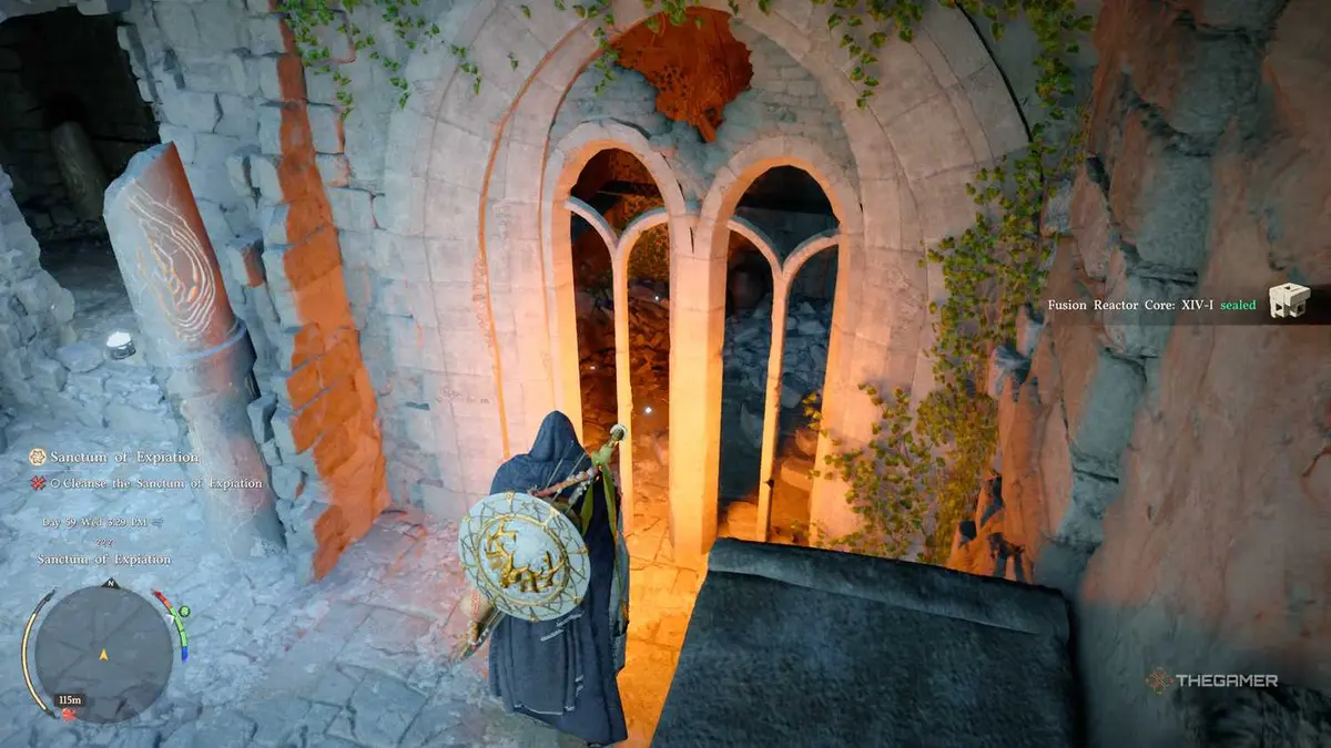 The sealed Sanctum Of Expiation Puzzle Piece in Crimson Desert.