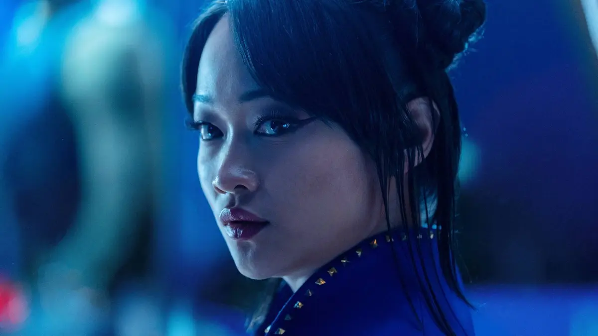 A closeup of Chun-Li in Street Fighter 2026