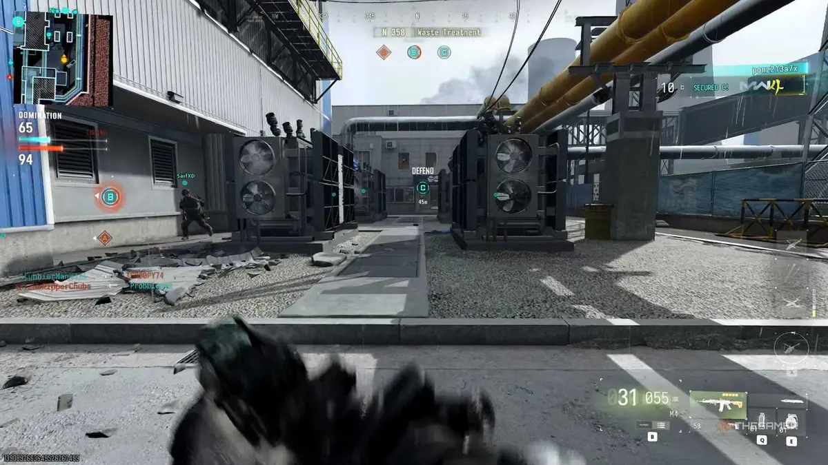 Running in Call of Duty: MW4.