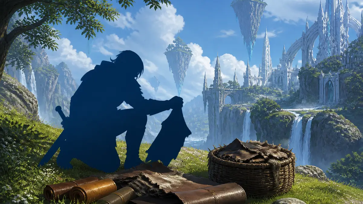 Персонаж добывает ресурсы для крафта экипировки в локациях MMORPG Aion 2