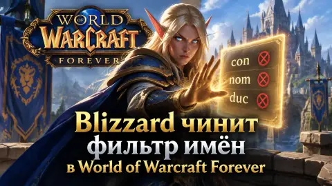 Blizzard чинит фильтр имён в World of Warcraft Forever