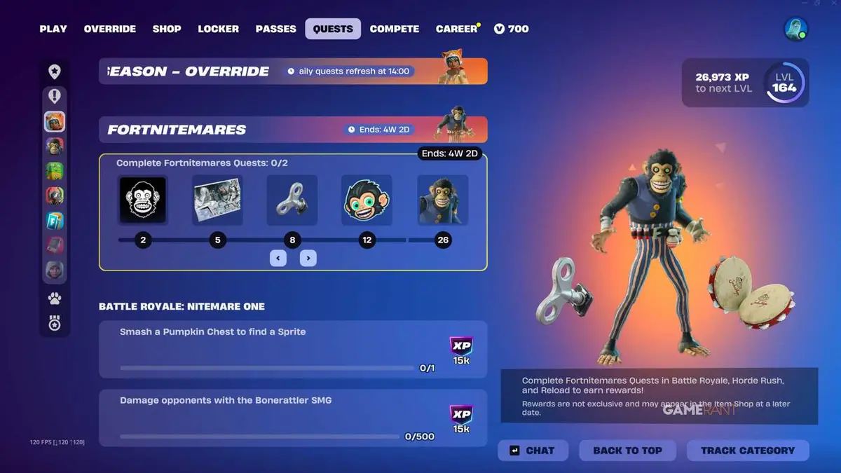 Fortnitemares Rewards - Fortnite - 2026
